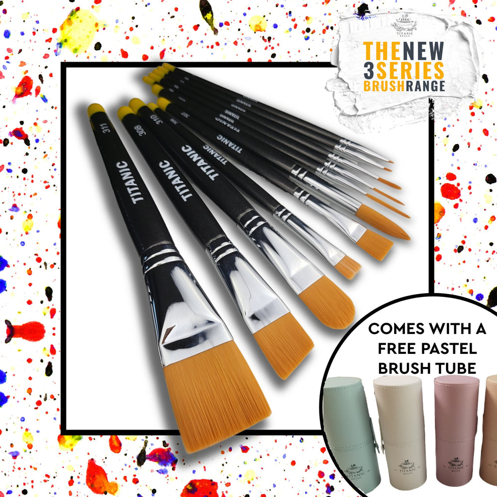 NEW 3 Series - No. 304 - Long Liner / Detail Brush – Titanic Brush Co.